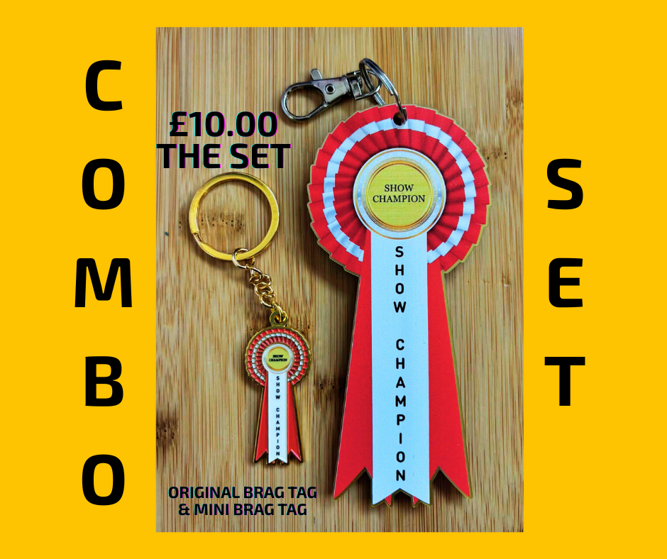 Show Champion Brag Tag Combo Set | Awardboard Shop